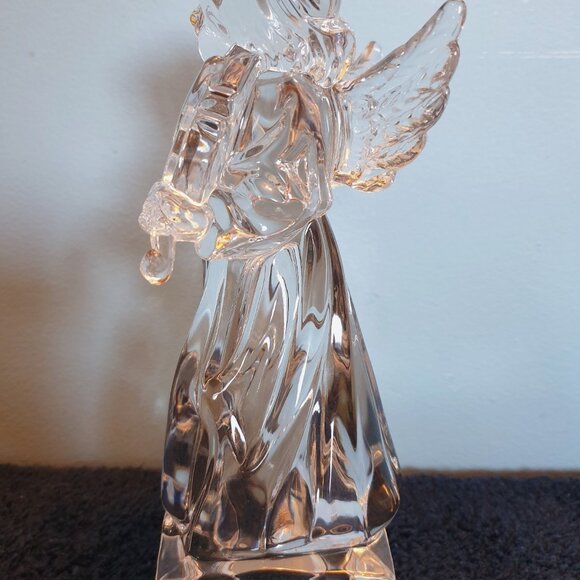 8.25’’ MIKASA Germany Lead Crystal Angelic Violin Angel Figurine - Picture 10 of 11